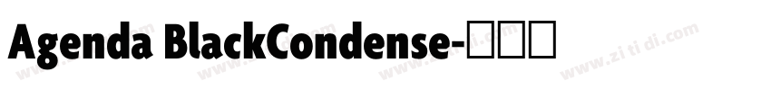 Agenda BlackCondense字体转换